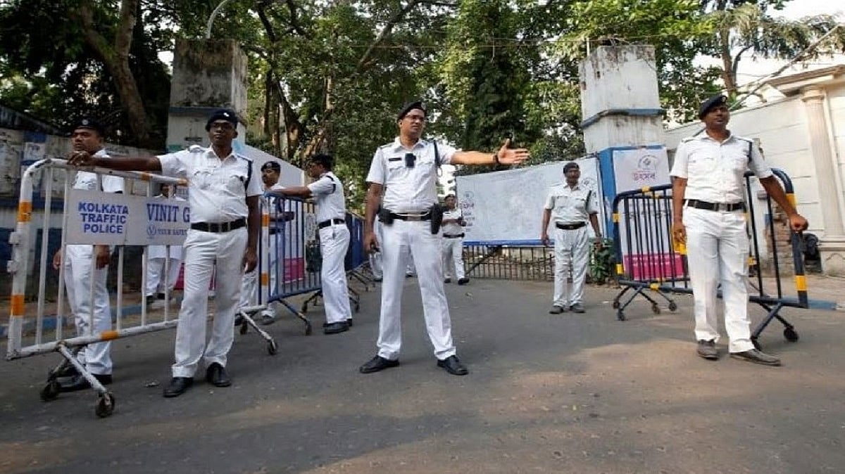 Kolkata Police personnel on duty.(Representational image) | - File Photo